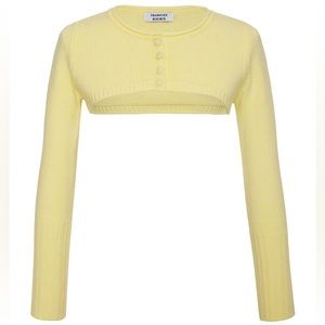 NWOT Frankies Bikinis Nina Cloud Knit Shrug Top